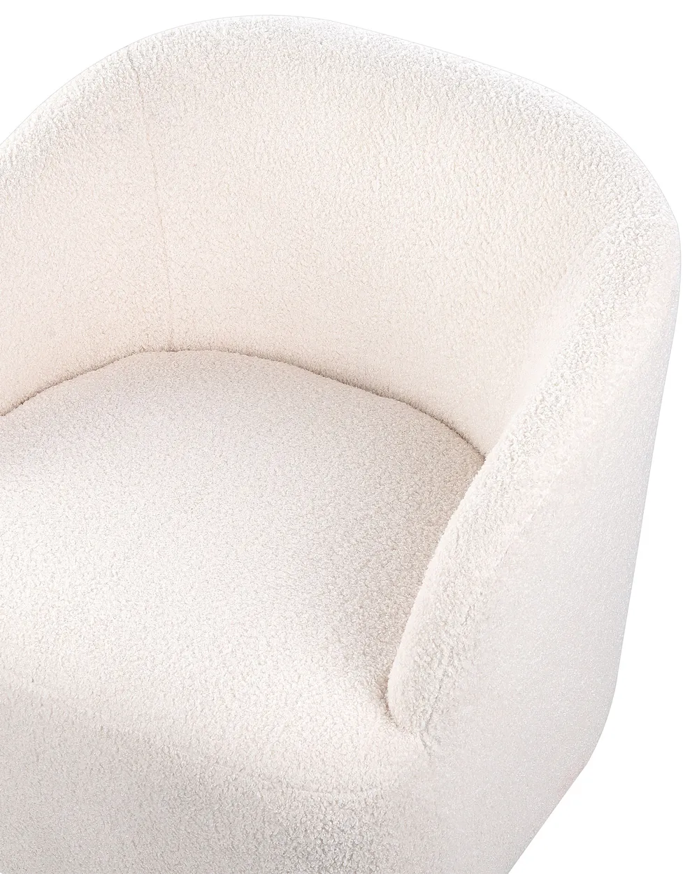 Draaifauteuil LAVIK Bouclé Gebroken wit_848061