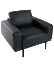 Sessel SOVIK Kunstleder Schwarz_1041259
