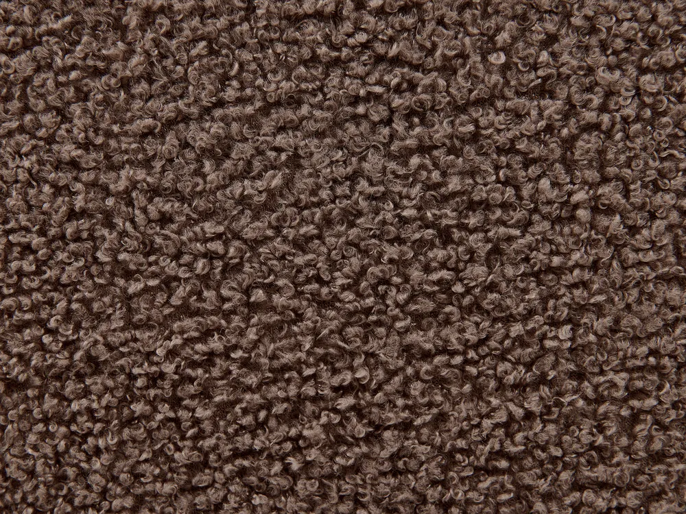 Bett mit Lattenrost Bouclé LINARDS 180 x 200 cm Braun_937258