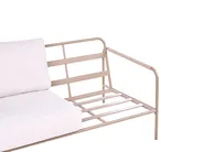 Gartensofa Set 7-Sitzer NUXIS mit Tischen Metall Hellbeige_1083069