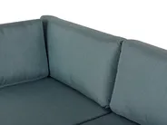 Garten Ecksofa mit Tisch 5-Sitzer MESSINA Metall Grün linksseitig_676502