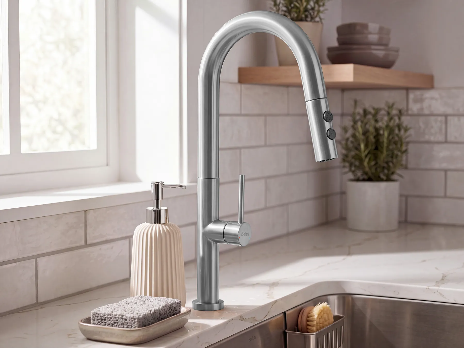 Kitchen Pull Out Tap JUJUY Silver_1096021