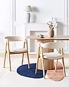 Esszimmerstuhl 2er Set DAY Bouclé Hellbraun / Beige
