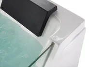 Whirlwanne Eckmodell mit LED SAMANA 153 x 71 cm Weiß_762952