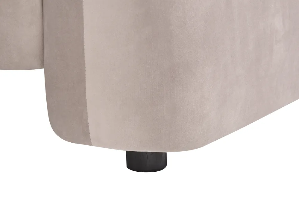 Living Room Set 5 Seater LEIREN Velvet Taupe_919513