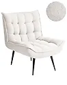 Sessel ALVESTA Bouclé Weiß