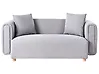 Sofa 2-Sitzer LILLEROD Stoff Grau
