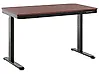 Schreibtisch elektrisch höhenverstellbar KENLY 120 cm x 60 cm mit USB-Anschluss Dunkelbraun