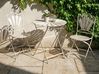 Bistro Set klappbar PAVIA Metall Cremeweiß
