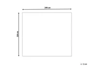 Tagesdecke RAGALA Baumwolle 220 x 240 cm Hellbeige_915503