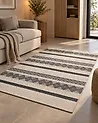 Teppich DAVUTLAR Hellbeige 160 x 230 cm Wolle
