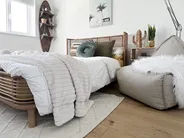 Teppich ELLEK Weiß 160 x 230 cm Wolle_815650