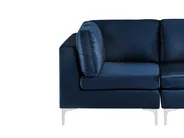 Modular Sofa 3 Seater EVJA Velvet Navy Blue_1068236