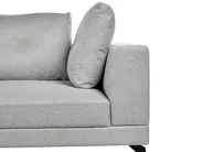 Ecksofa 3-Sitzer YURI Kunstleinen Grau rechtsseitig_1021540