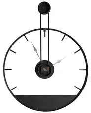 Wanduhr TAUGON 60 cm Metall Schwarz_1019689