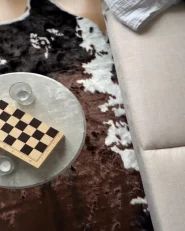 Faux Cowhide Rug BOGONG Dark Brown 150 x 200 cm_969963