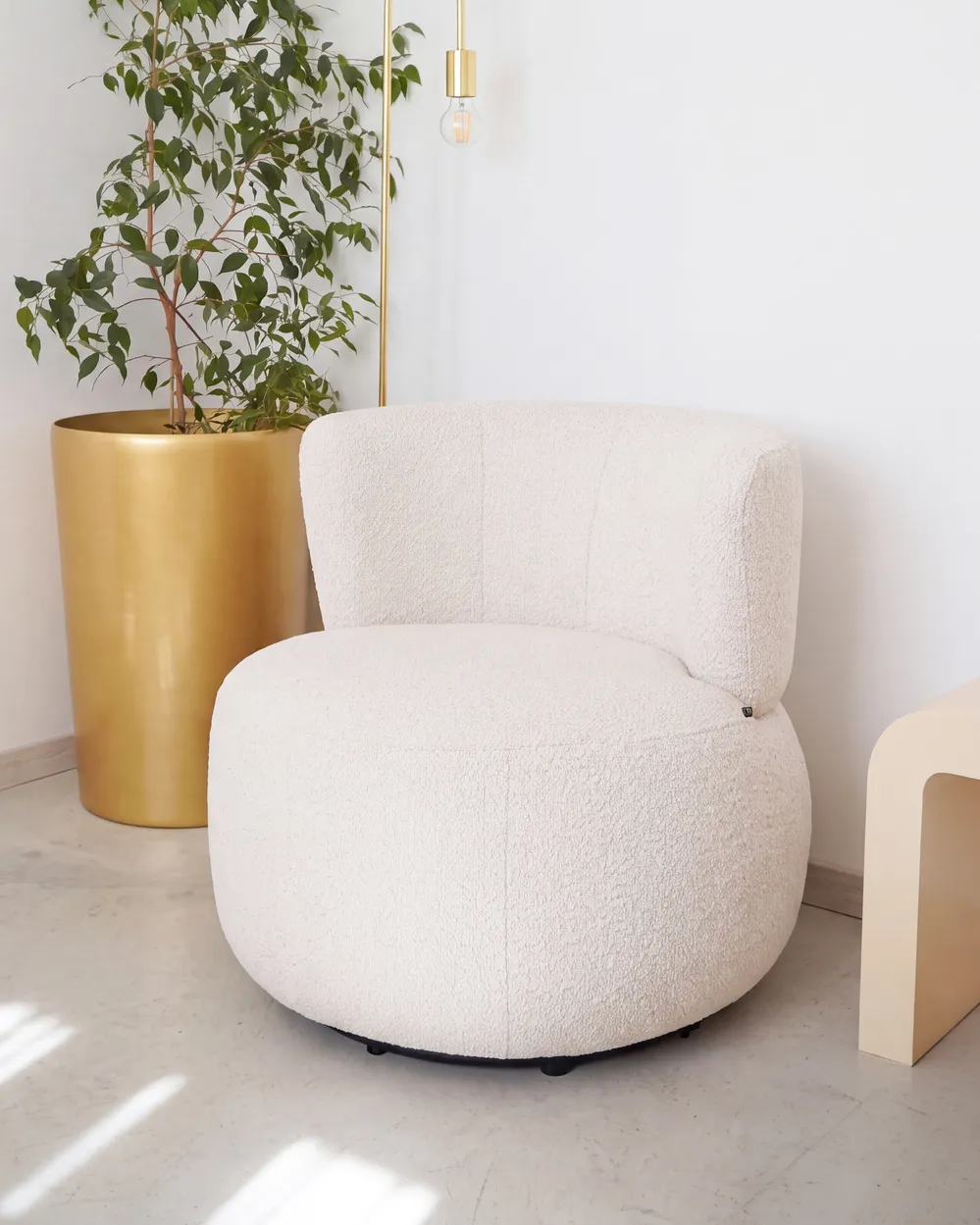 Sessel VOLDA Chenillegewebe Hellbeige_1148878
