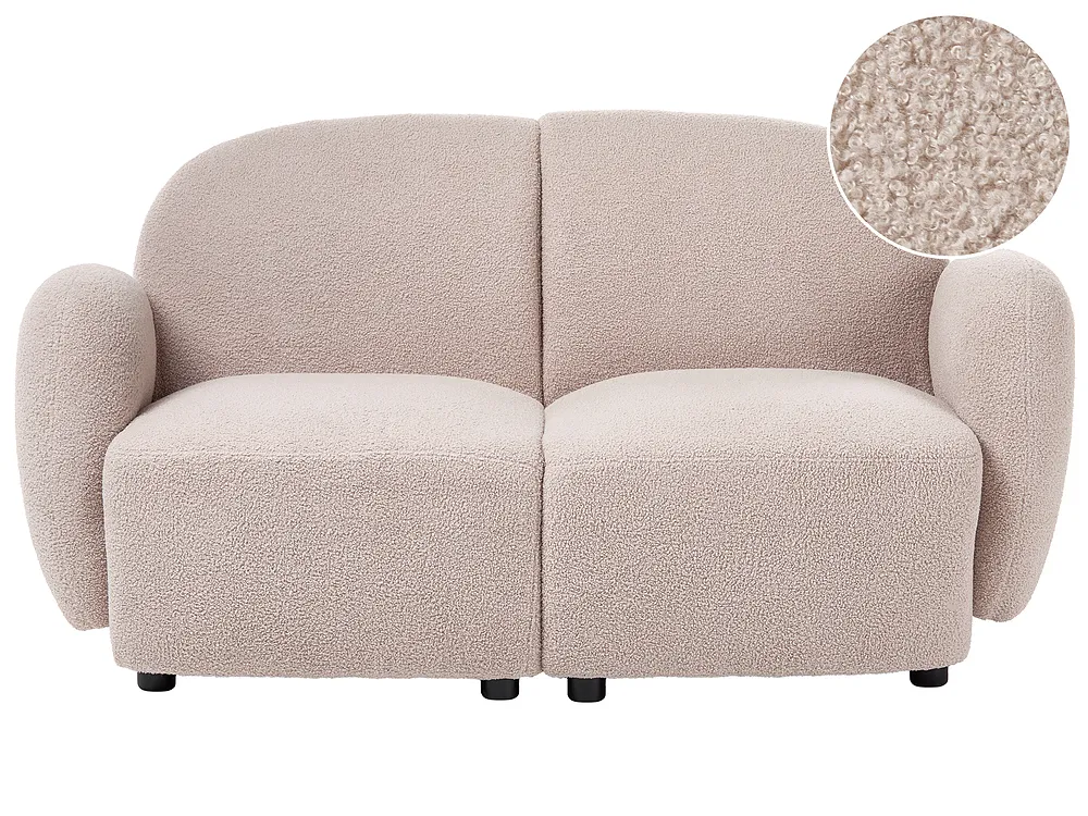 Bank 2-zits JULE Bouclé Beige