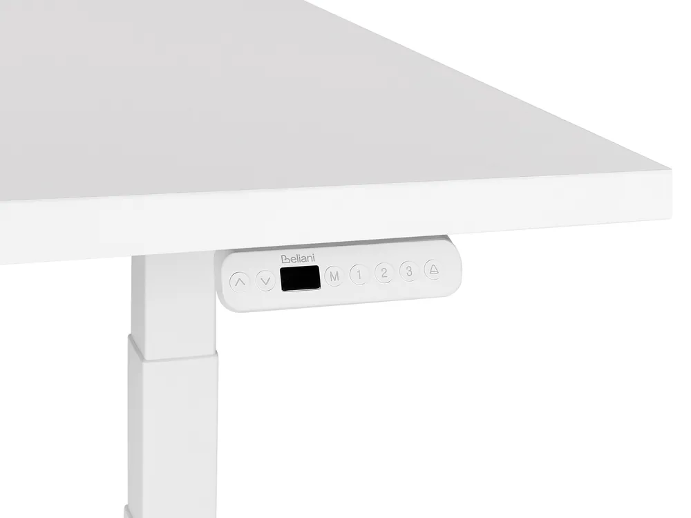 Schreibtisch elektrisch höhenverstellbar DESTINES 160 cm 72 cm Weiß_899372