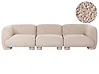 Modulsofa 3-Sitzer MJALBI Bouclé Beige