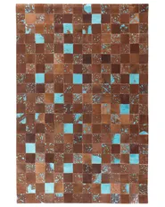 Teppich ALIAGA Braun 160 x 230 cm Echtleder_641460