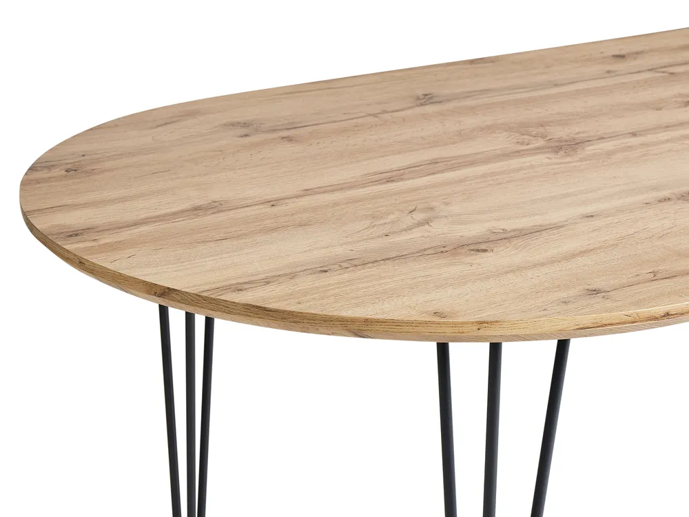 Esstisch CAVELL Hellbraun 160 cm 90 cm_975439