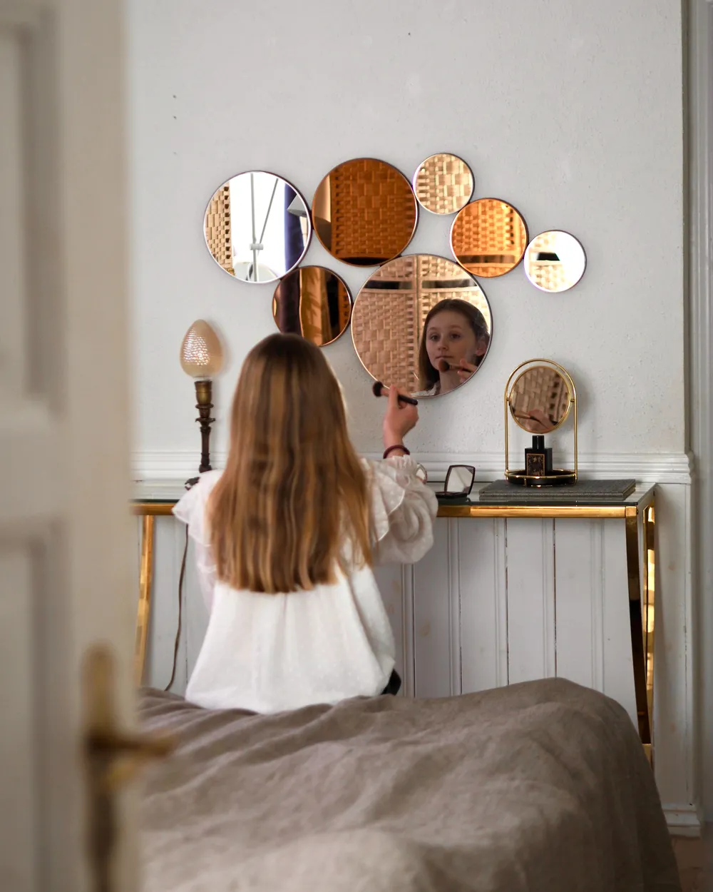 Wall Mirror LAXOU 57 cm 90 cm Copper_1055285