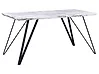 Esstisch MOLDEN Marmor Optik / Schwarz 150 cm 80 cm