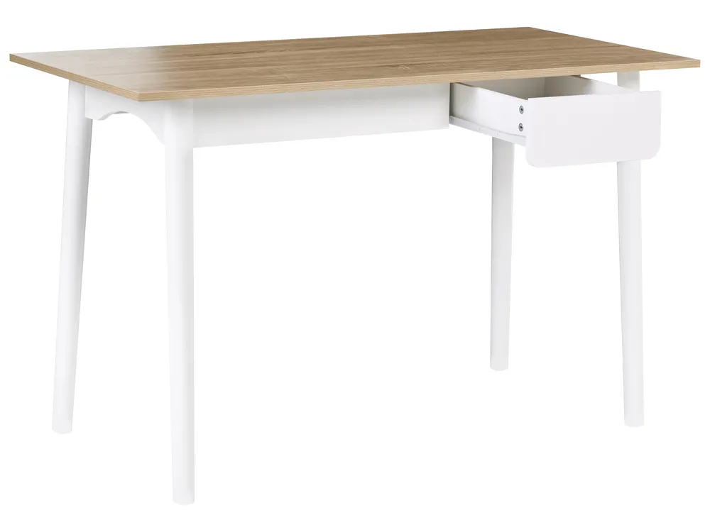 Schreibtisch VITRION 120 cm 60 cm Hellbraun / Weiß_1067924