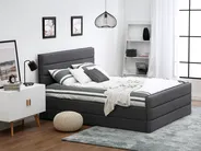 Bed Fabric VALBONNE 160 x 200 cm (EU King Size) Dark Grey_794258