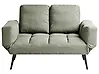 Schlafsofa 2-Sitzer BREKKE Stoff Hellgrün