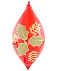 Weihnachtskugel 70er Set TWINKLE Glas Rot / Grün_1027911