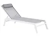 Sonnenliege CATANIA mit Relaxfunktion Metall Grau