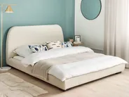 Bed Fabric ROISEL 160 x 200 cm (EU King Size) Light Beige_937471