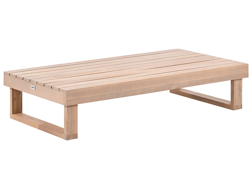 Garden Coffee Table MARETTIMO 60 cm 110 cm Certified Acacia Wood Light Brown