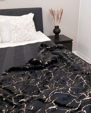 Kuscheldecke GODAVARI 150 x 200 cm Schwarz_920308