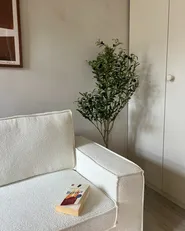 Sofa Bed 3 Seater VUOKATTI Boucle Off-White_979129
