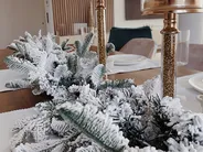 Weihnachtsgirlande Schnee bedeckt LED SUNDO 180 cm Weiß_837629