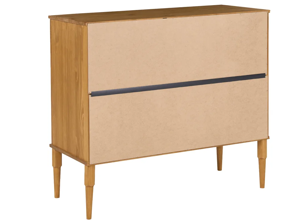 Schlafzimmer Set Kiefernholz AMBAZAC 140 x 200 cm Hellbraun_1118823