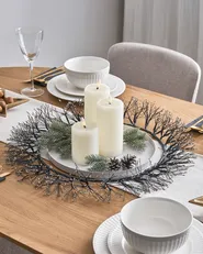 Christmas Wreath LED MUGGAN 52 cm Wreath Black_1020837