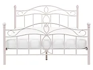 Bed Metaal ANTLIA 160 x 200 cm Lichtbeige_1165292