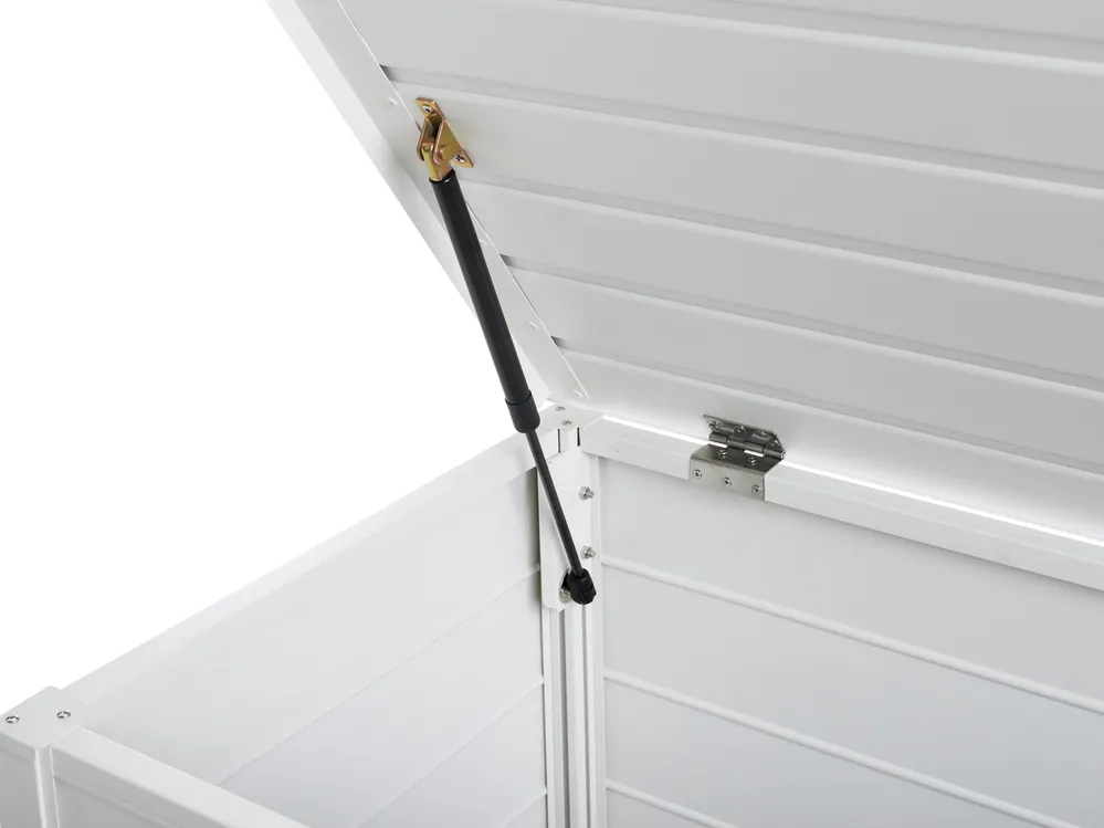Aufbewahrungsbox CAMPALTO 123 cm 60 cm Metall Weiß_937930