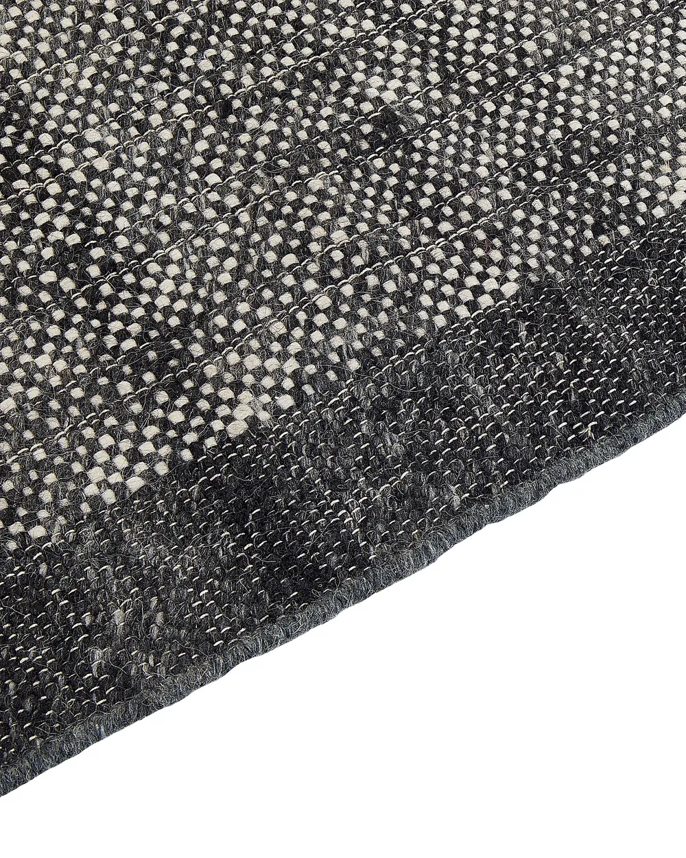 Teppich ATLANTI Schwarz 160 x 230 cm Wolle_847279