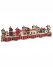 Christmas Decoration LED ASPERN 18 cm Advent Calendar Red_1017701