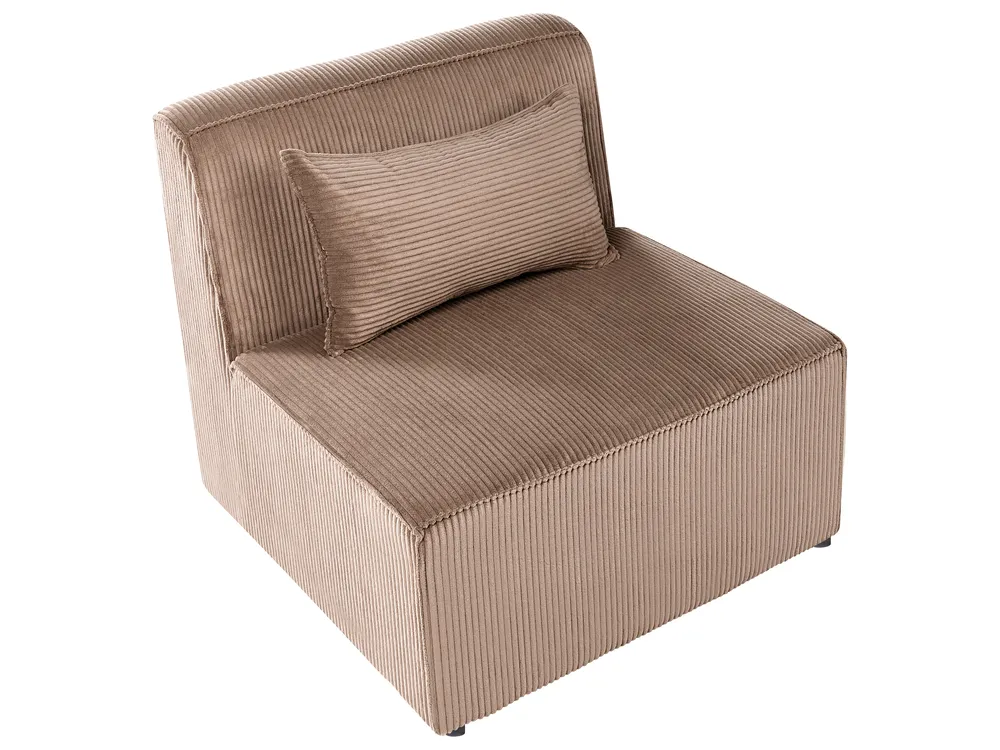 Modul Ecksofa 4-Sitzer LEMVIG Cord Dunkelbeige rechtsseitig_1053388