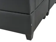 Modular U-Shape Sofa 5 Seater UNSTAD Faux Leather Black_936656