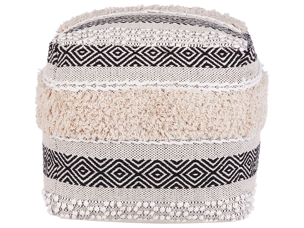 Pouf KANAM Baumwolle Hellbeige_755099