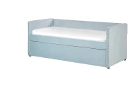Trundle Bed Velvet TROYES 90 x 200 cm (EU Single) Light Blue_837060