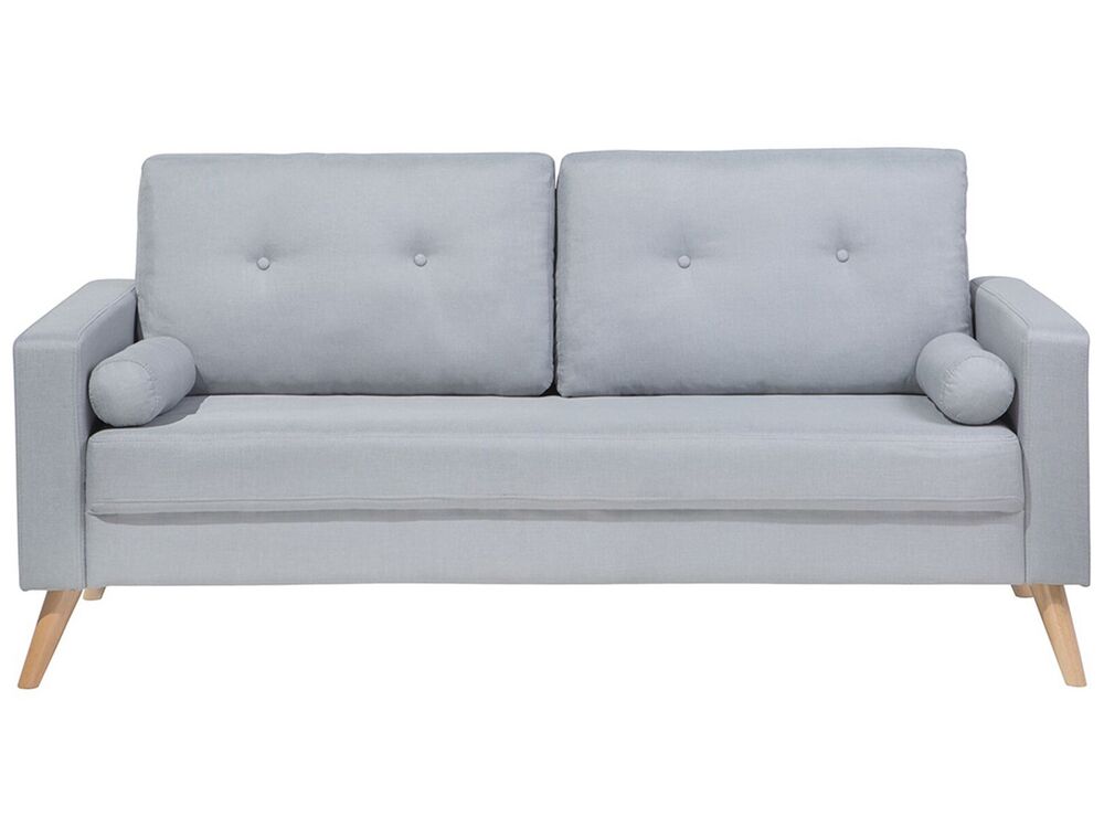 Sofa 2 Seater KALMAR Fabric Light Grey
