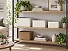 Aufbewahrungsbox 3er Set LARSA Kunstleder Beige